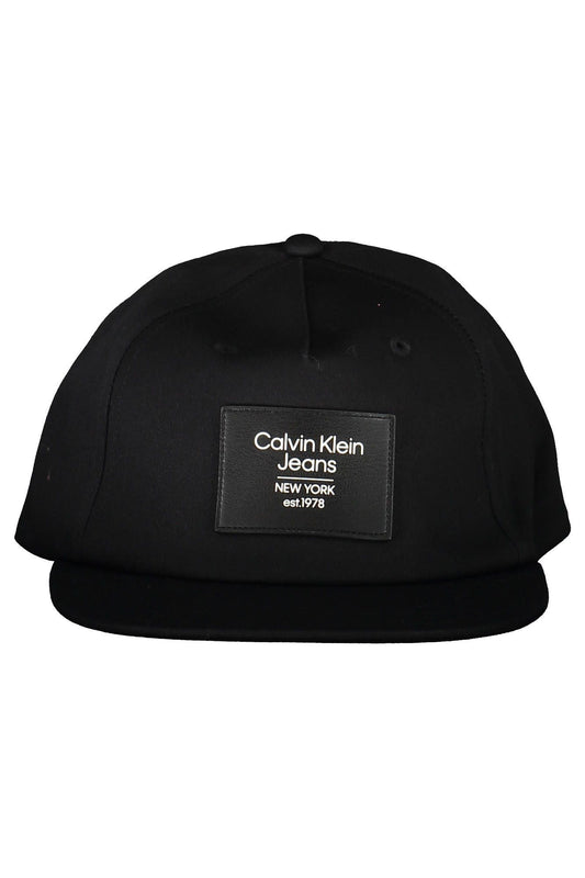Black Cotton Men Cap