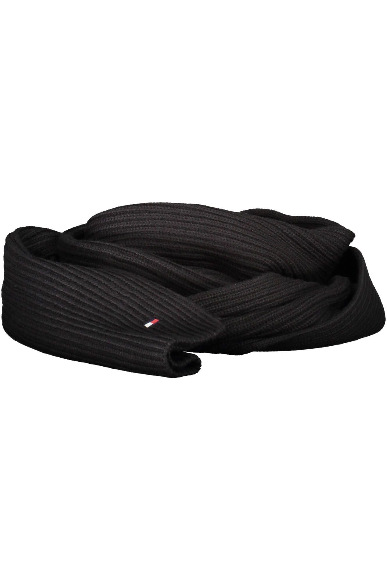 Black Cotton Men Scarf