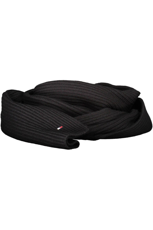 Black Cotton Men Scarf