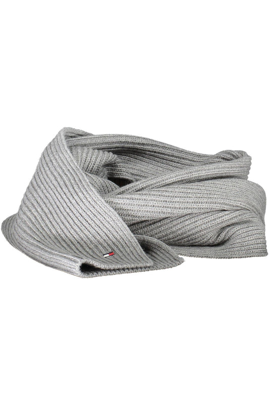 Gray Cotton Men Scarf