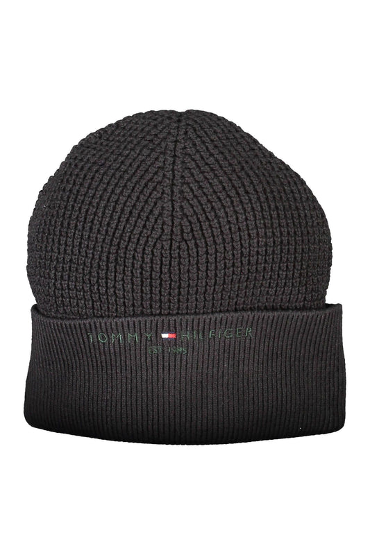Black Cotton Men Cap