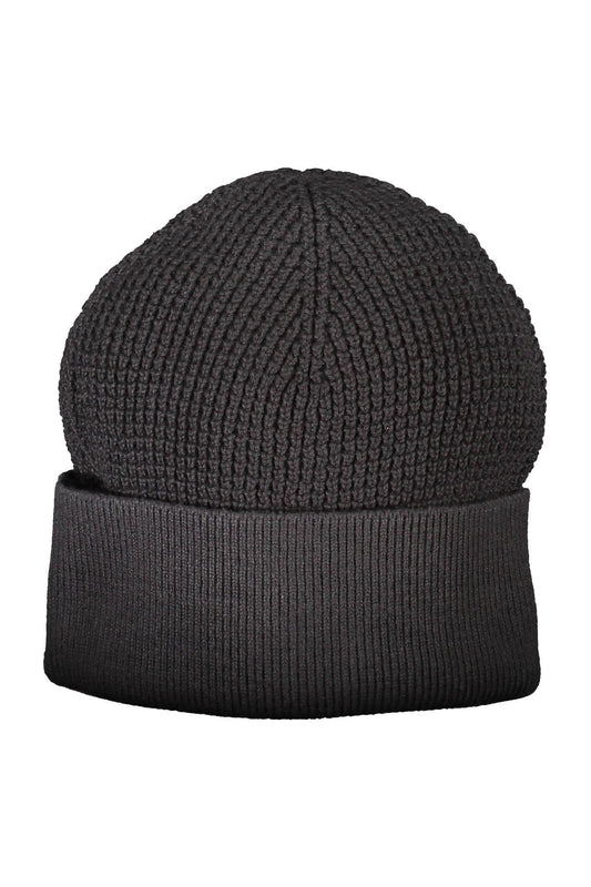 Black Cotton Men Cap