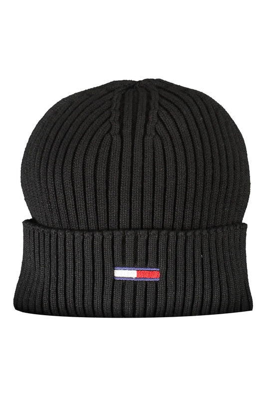 Black Cotton Men Cap