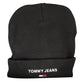 Black Cotton Men Cap