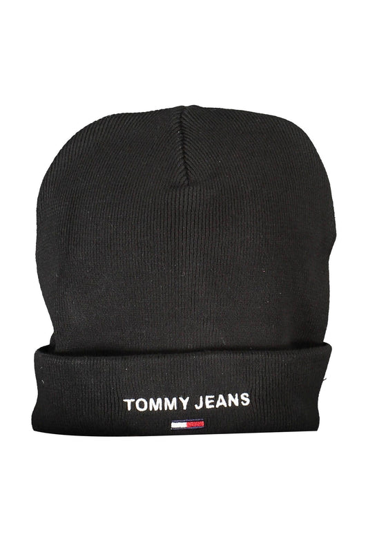 Black Cotton Men Cap
