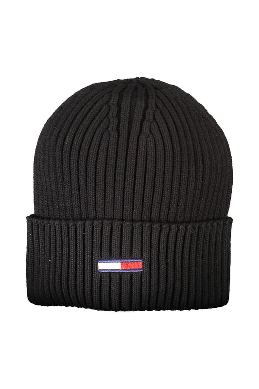 Black Cotton Men Cap