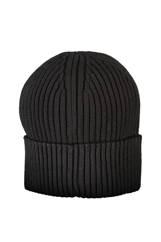 Black Cotton Men Cap
