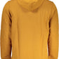 Warm Hooded Sweatshirt in Brushed Brown Cotton