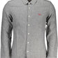 Gray Cotton Men Shirt