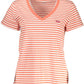 Chic Pink V-Neck Logo Tee