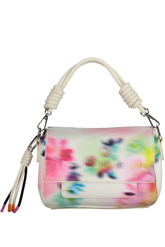 White Polyurethane Women Handbag