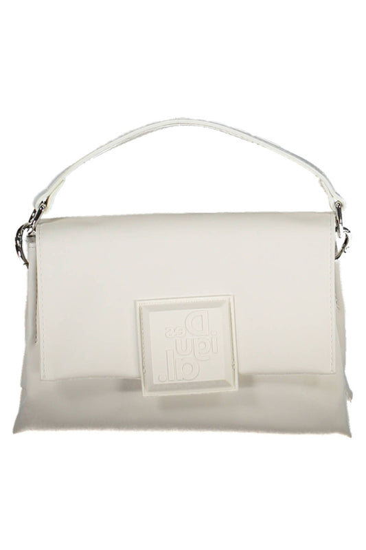 White Polyurethane Women Handbag