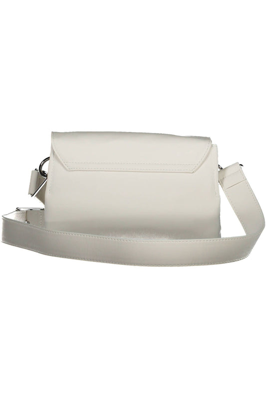 White Polyurethane Women Handbag