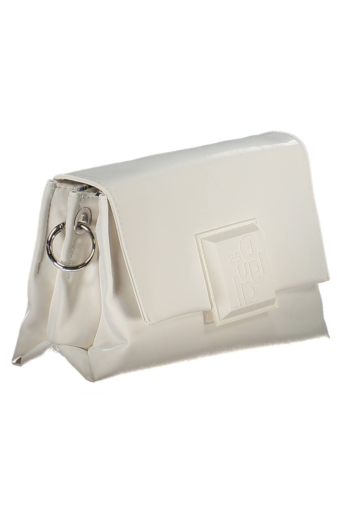 White Polyurethane Women Handbag