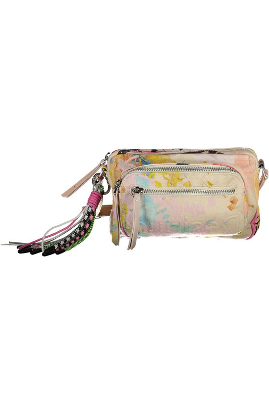 White Cotton Women Handbag