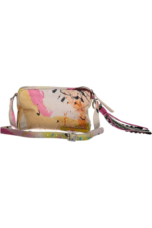 White Cotton Women Handbag