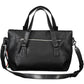 Black Polyurethane Women Handbag