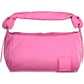 Pink Polyester Women Handbag