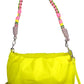 Yellow Polyester Women Handbag