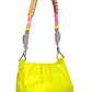 Yellow Polyester Women Handbag