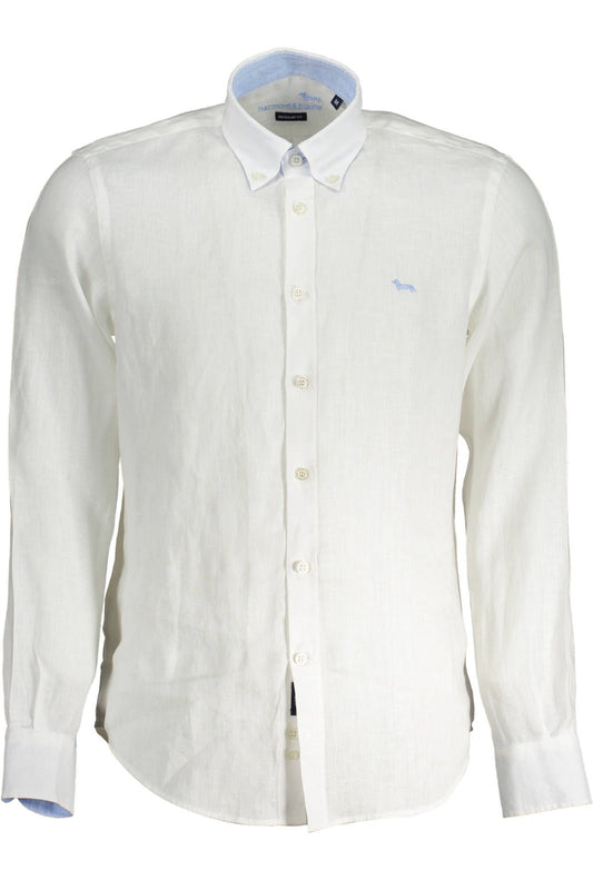 White Linen Mens Shirt