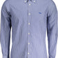 Blue Cotton Men Shirt