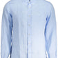 Light Blue Linen Men Shirt
