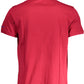 Red Cotton Men Polo Shirt