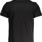 Black Cotton Men Polo Shirt