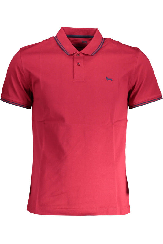 Red Cotton Men Polo