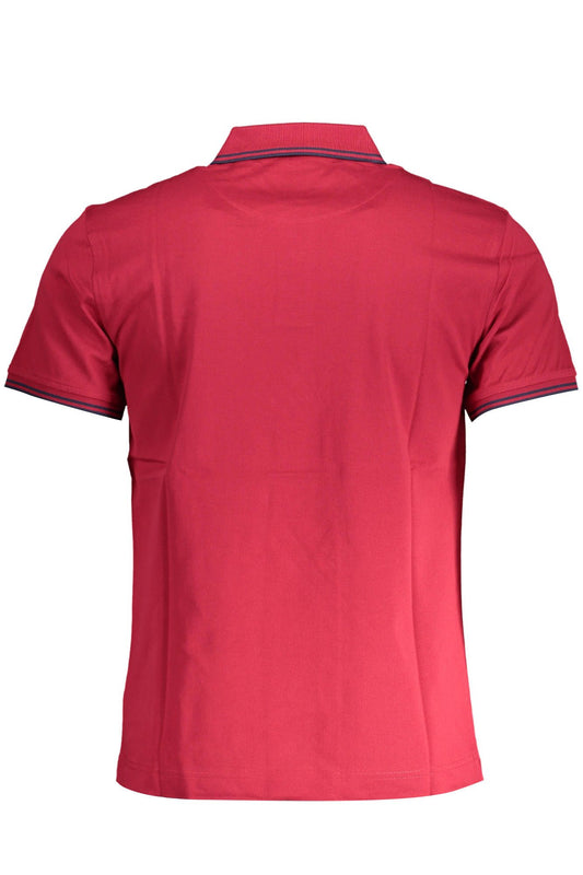 Red Cotton Men Polo
