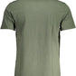 Green Cotton Men T-Shirt