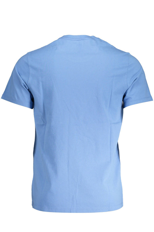 Light Blue Cotton Men TShirt