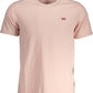 Pink Cotton Men T-Shirt