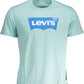 Light Blue Cotton Men T-Shirt