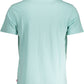 Light Blue Cotton Men T-Shirt