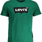 Green Cotton Men T-Shirt