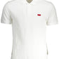 White Cotton Men Polo Shirt