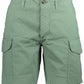 Green Cotton Men Bermuda Pants