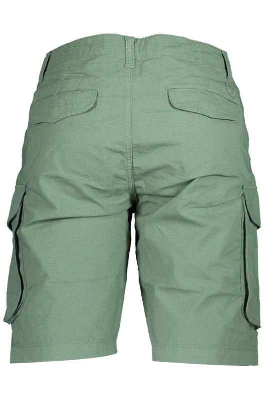 Green Cotton Men Bermuda Pants
