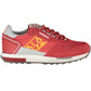 Red Polyester Men Sneaker