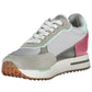 Gray Polyester Women Sneaker