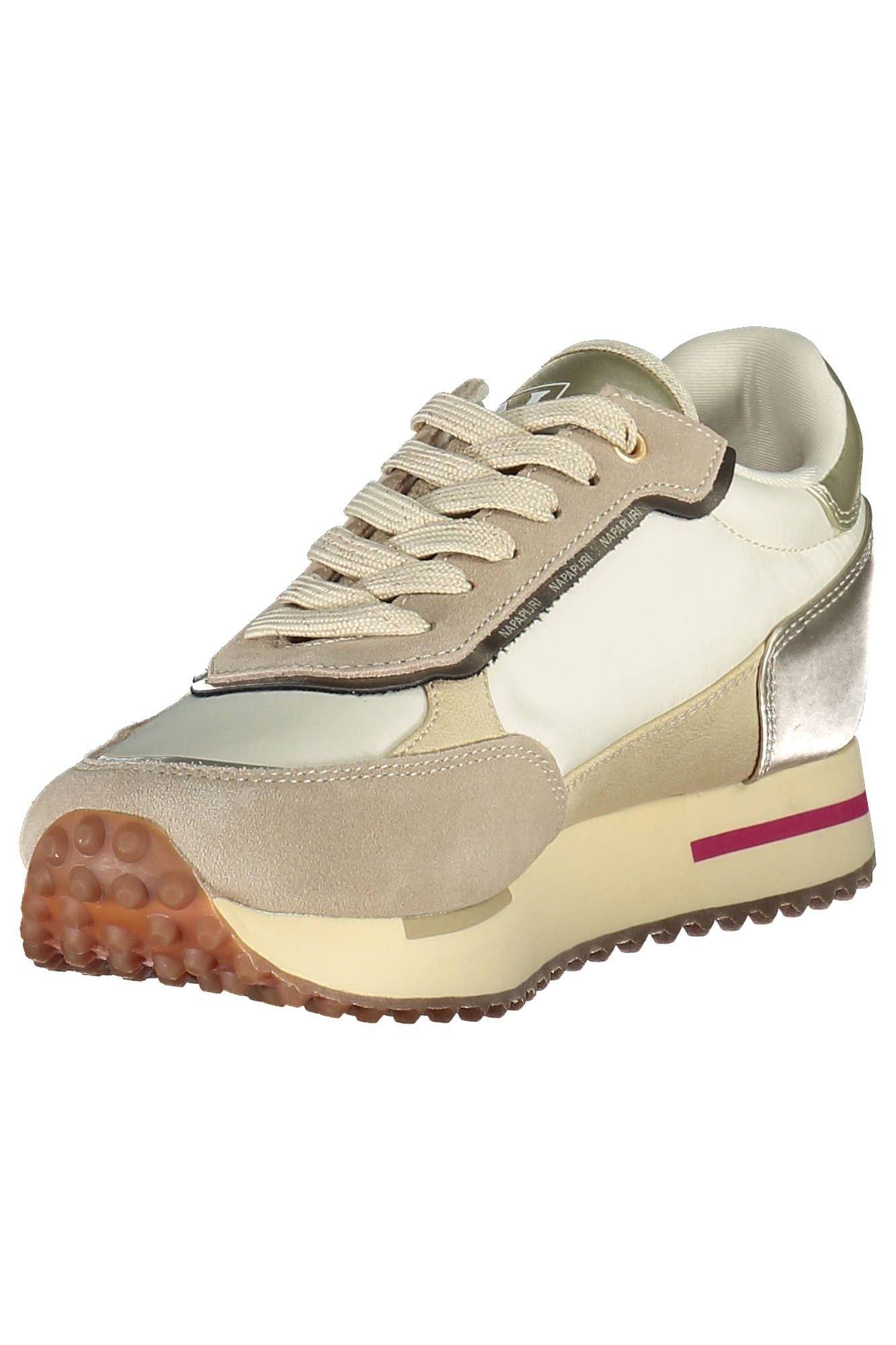 Beige Polyester Women Sneaker