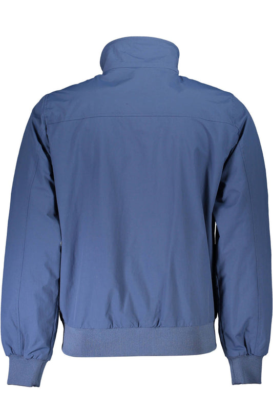 Blue Polyamide Men Jacket