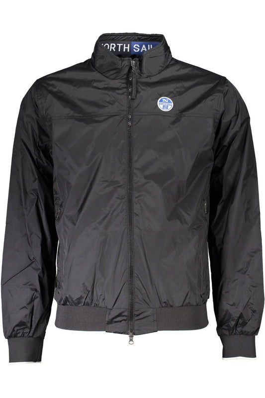 Black Nylon Men Jacket