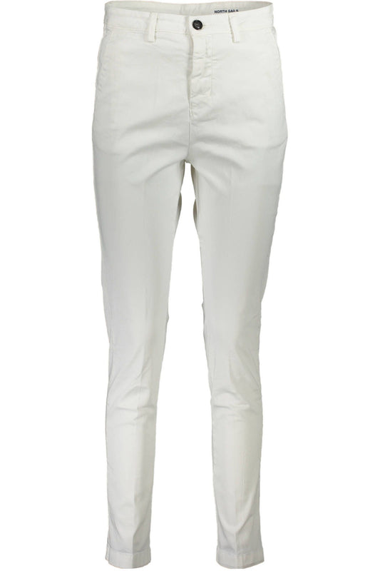 White Cotton Women Pant