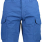 Blue Cotton Men Bermuda Trouser
