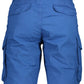 Blue Cotton Men Bermuda Trouser
