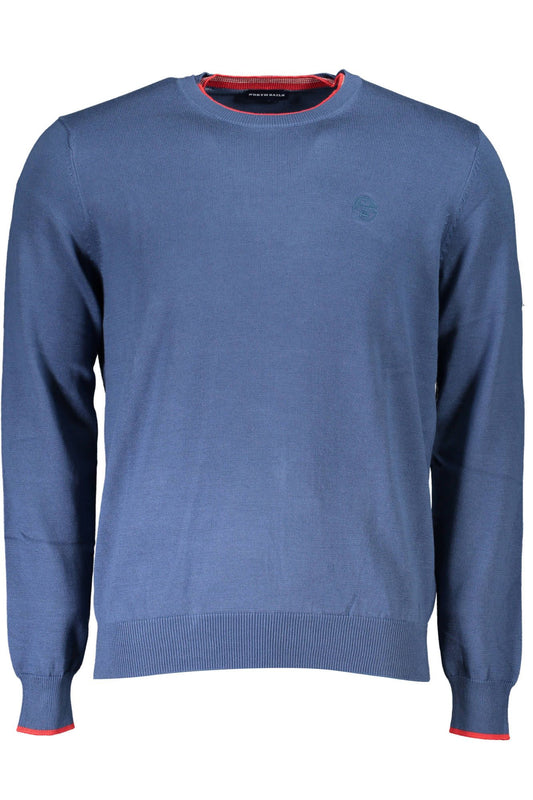 Blue Organic Cotton Men Sweater