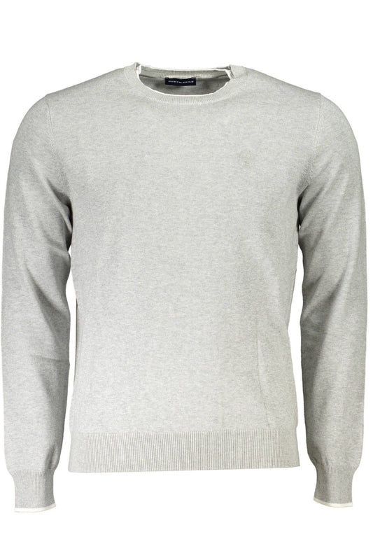 Gray Cotton Men Sweater